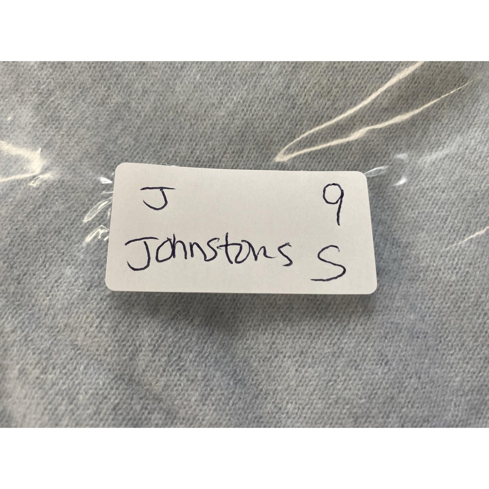 Johnstons Of Elgin Cashmere Sweater Womens Small Blue Boat Neck Dolman Poncho - Picture 9 of 9